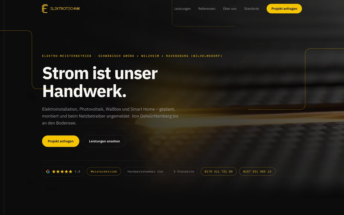 Startseite von f-e-elektrotechnik.de